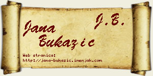 Jana Bukazić vizit kartica